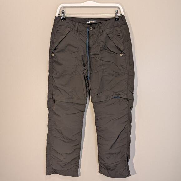 Eddie Bauer Womens Convertible Hiking Pants Dark Green - Size 4 - Picture 1 of 9